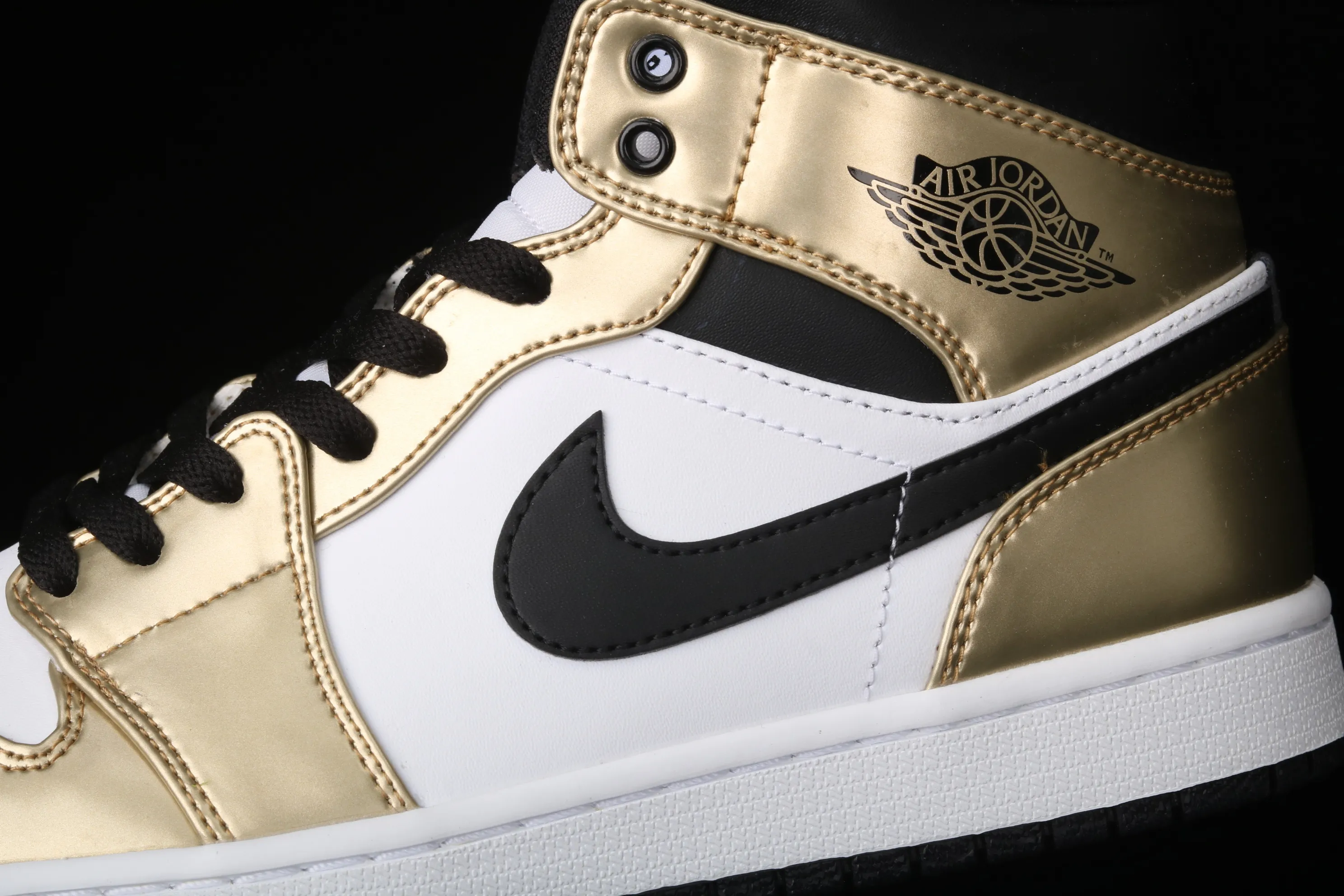 All categories Air Jordan Jordan series basketball shoes Air Jordan 1 Mid G version pure original Air Jordan 1 Mid AJ1 Joe 1 liquid gold DC1419-700